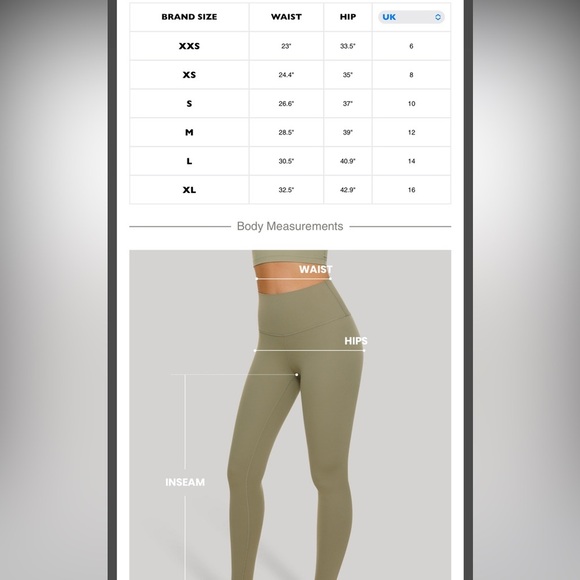 CRZ YOGA Thermal Fleece Lined Leggings 28'' NWTs XS Hibiscus Purple - Picture 12 of 13